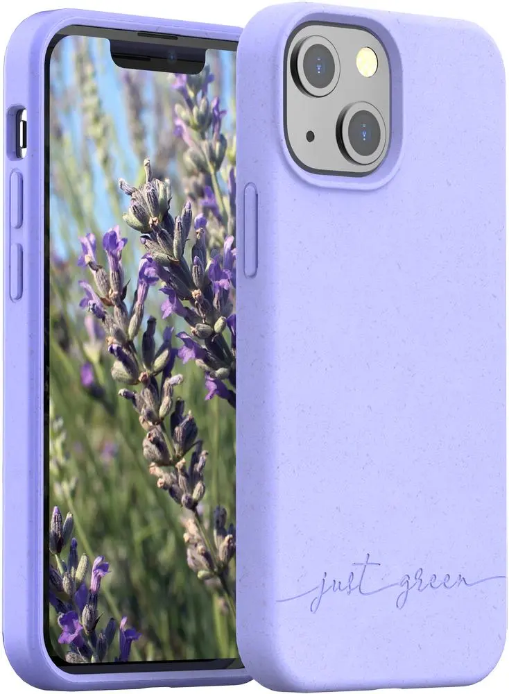 Etui Just Green Biodegradable Case do iPhone 13 mini Fioletowy