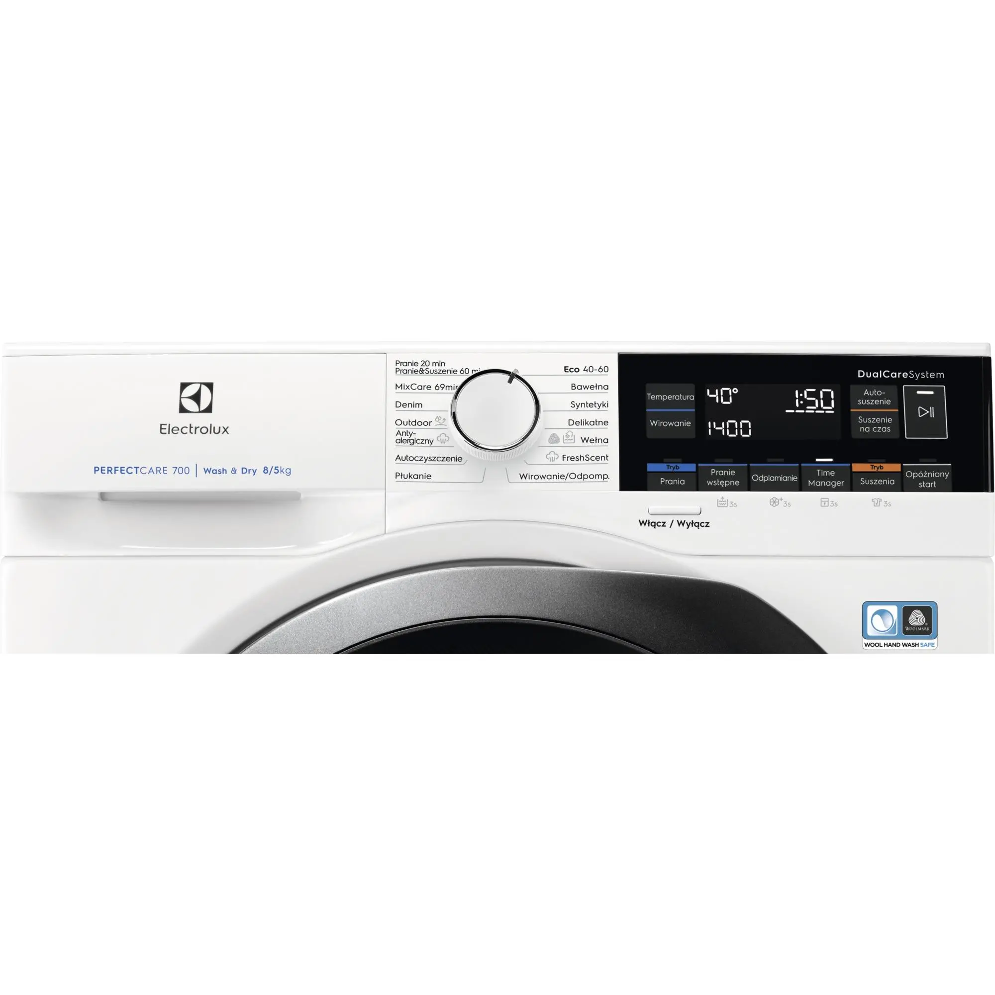 Pralko-suszarka Electrolux 700 SteamCare EW7WO368SP 55,1cm 8kg/5kg