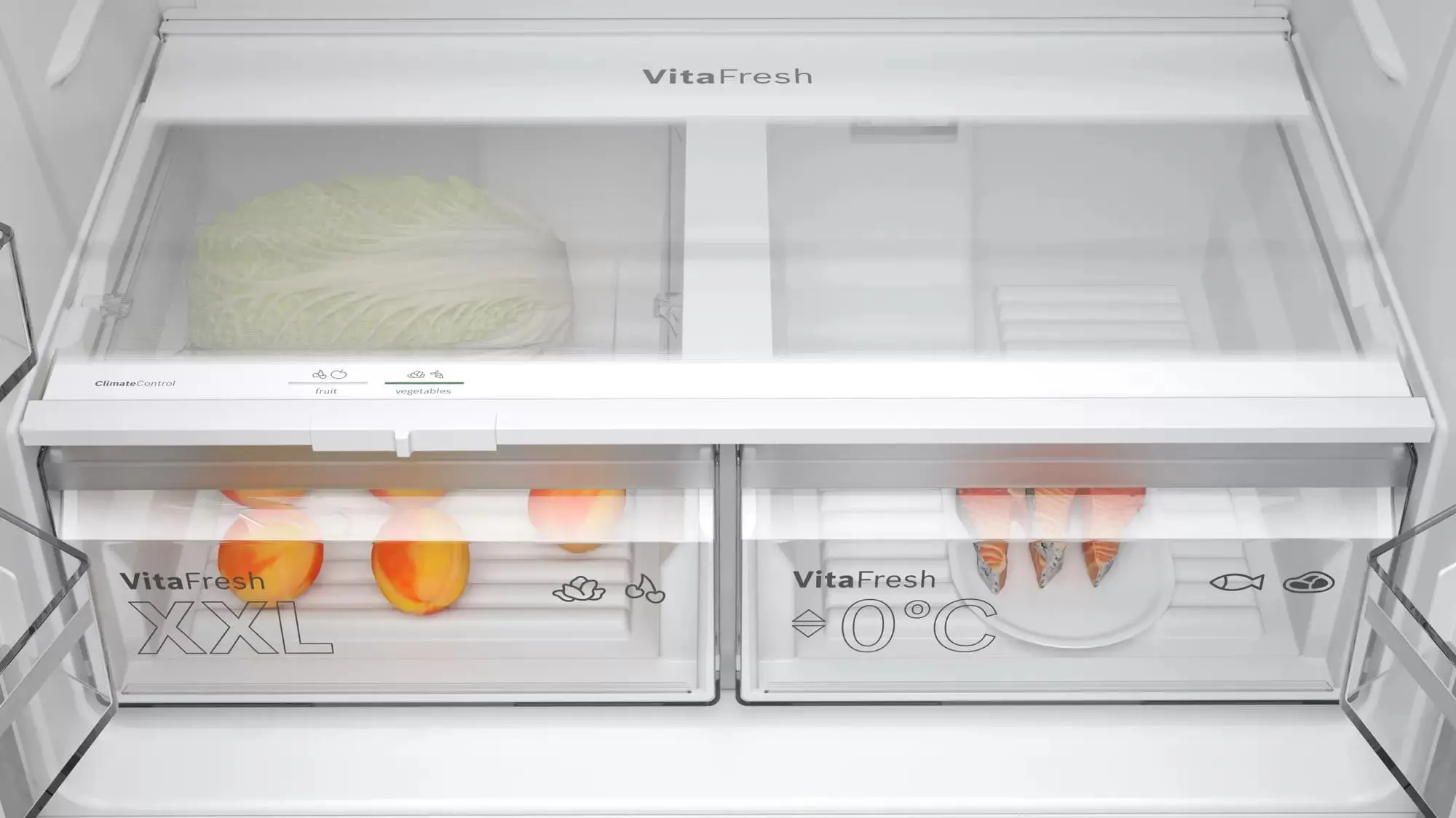 Lodówka Bosch Serie 4 KFN96VPEA Pełny No Frost 183cm Szuflada z kontrolą wilgotności Stalowy