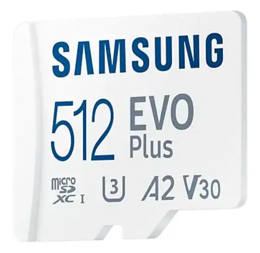 Karta pamięci Samsung Evo Plus microSDXC 512GB 130/120 A2 V30