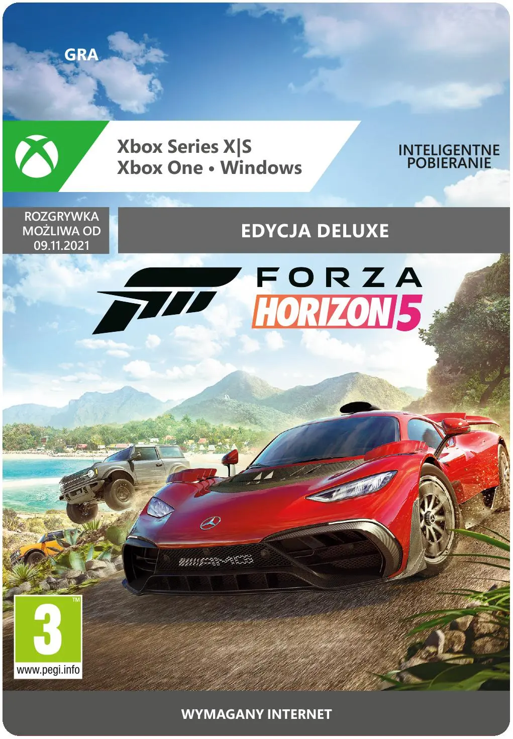 Forza Horizon 5 Edycja Deluxe [kod aktywacyjny] Gra na Xbox One (Kompatybilna z Xbox Series X/S) / Windows