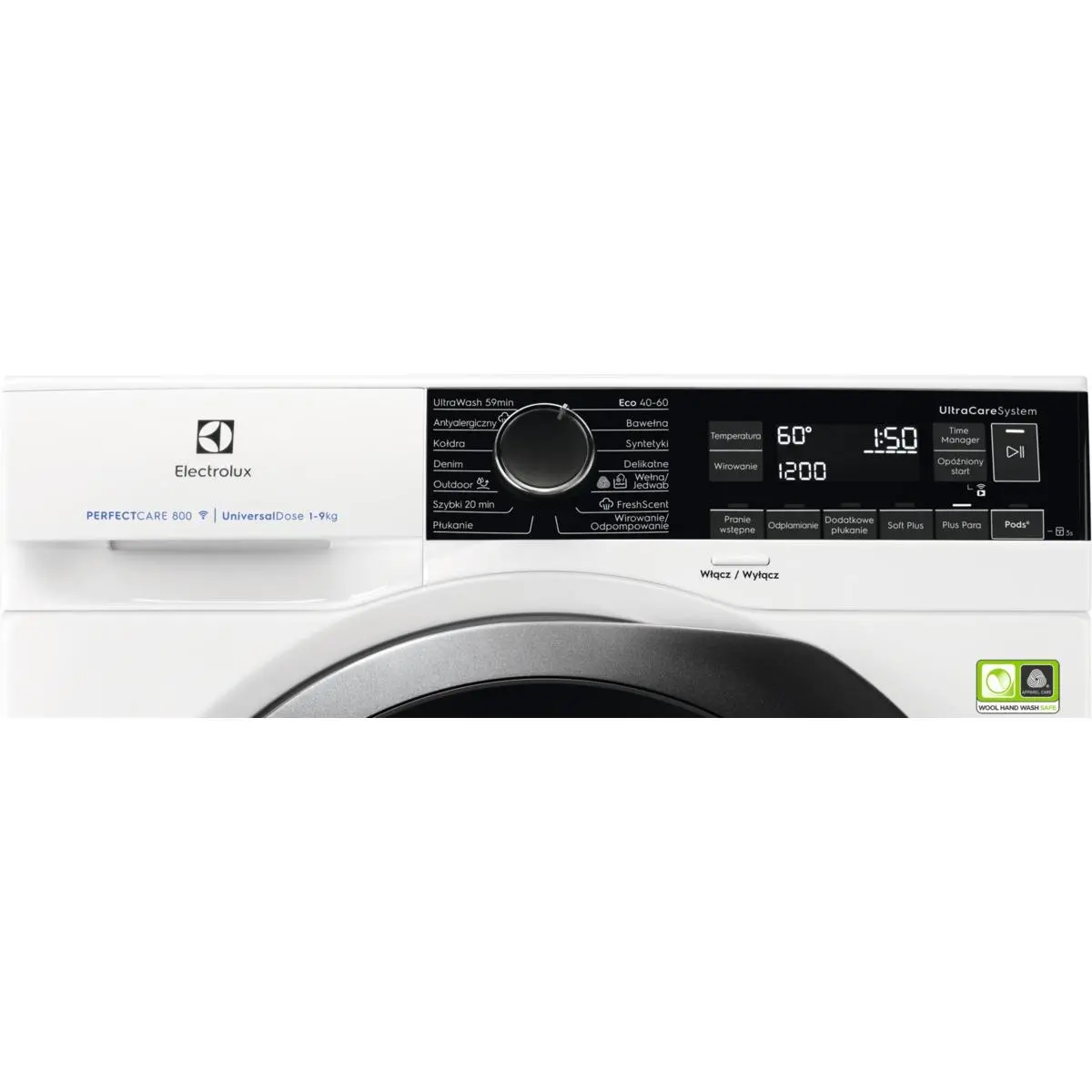 Pralka Electrolux 800 UltraCare EW8F249PSPC 9kg 1400obr/min Zdalne sterowanie