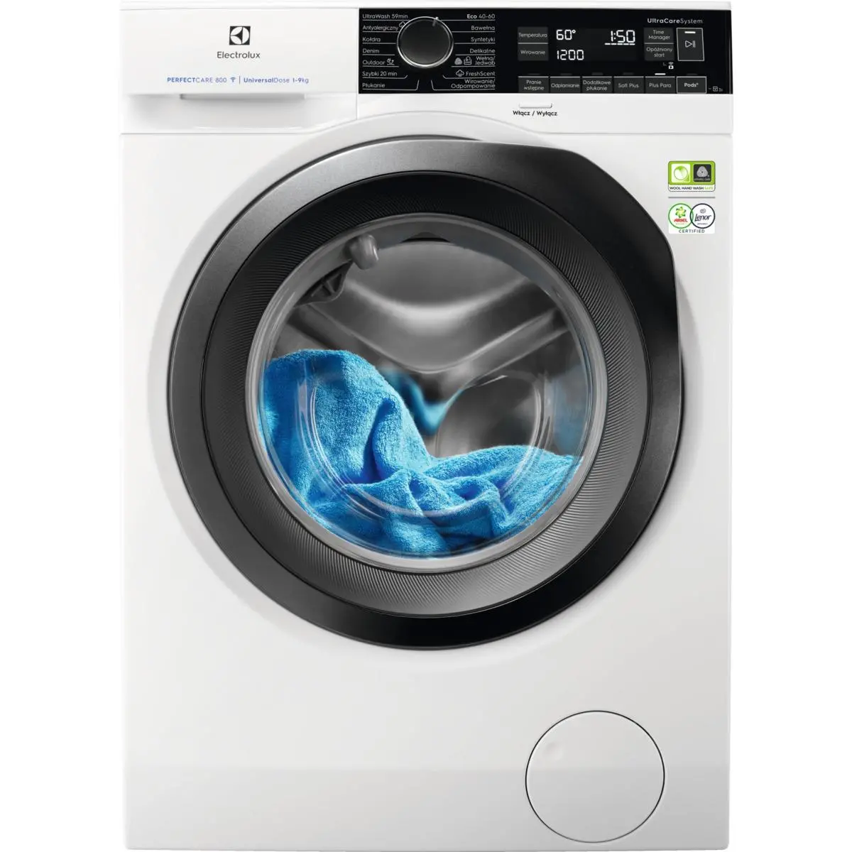 Pralka Electrolux 800 UltraCare EW8F249PSPC 9kg 1400obr/min Zdalne sterowanie