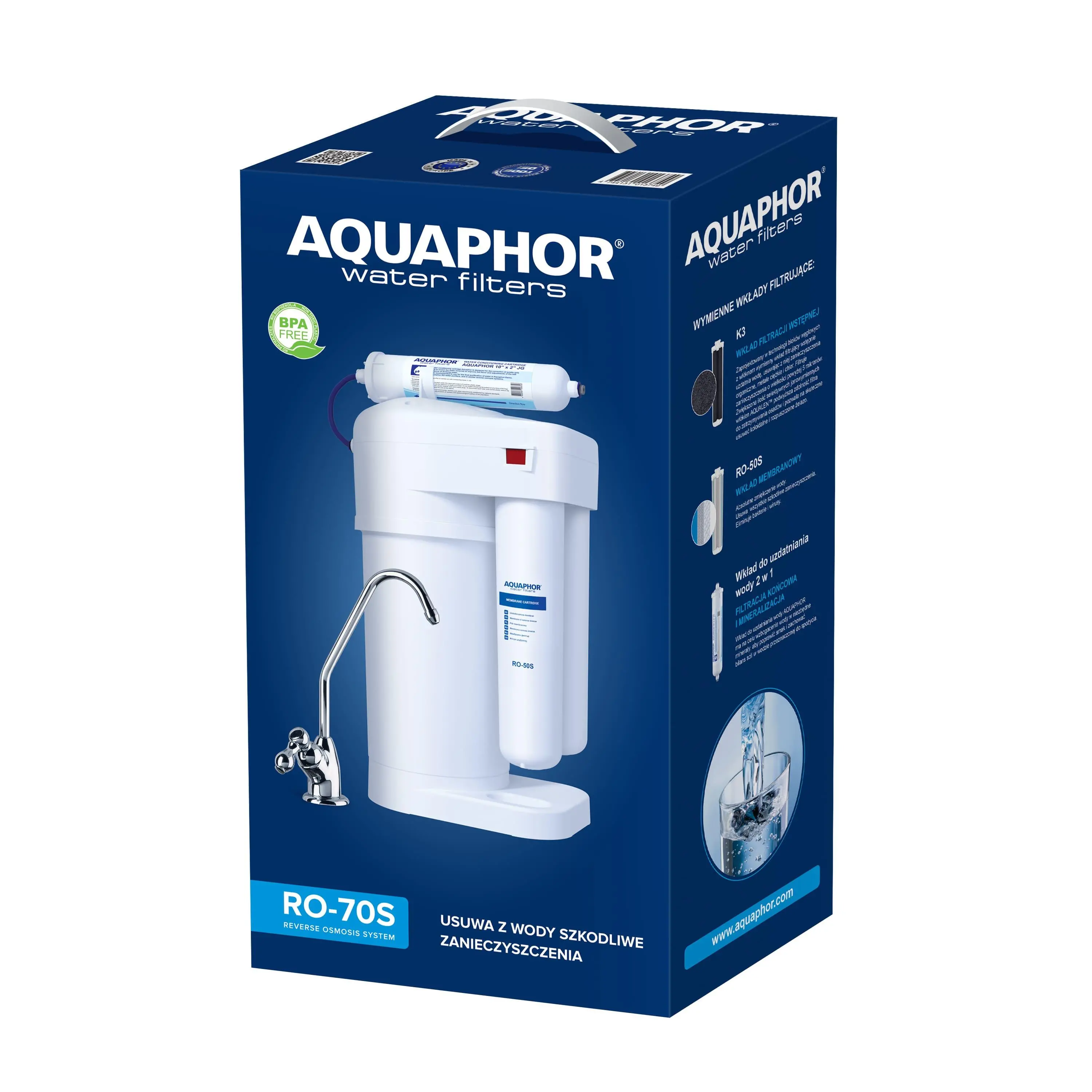 System filtrowania wody Aquaphor RO-70S Srebrny