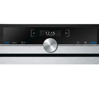 Піч з мікрохвильовою функцією Siemens iQ700 CM633GBS1 з термообігом, срібно-чорна