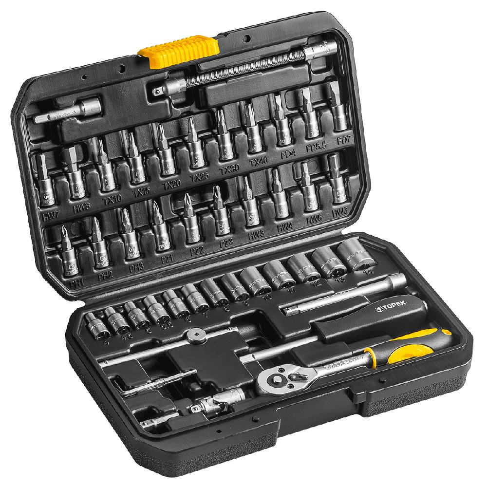 Topex 38D640 1/4" CRV 46 szt.