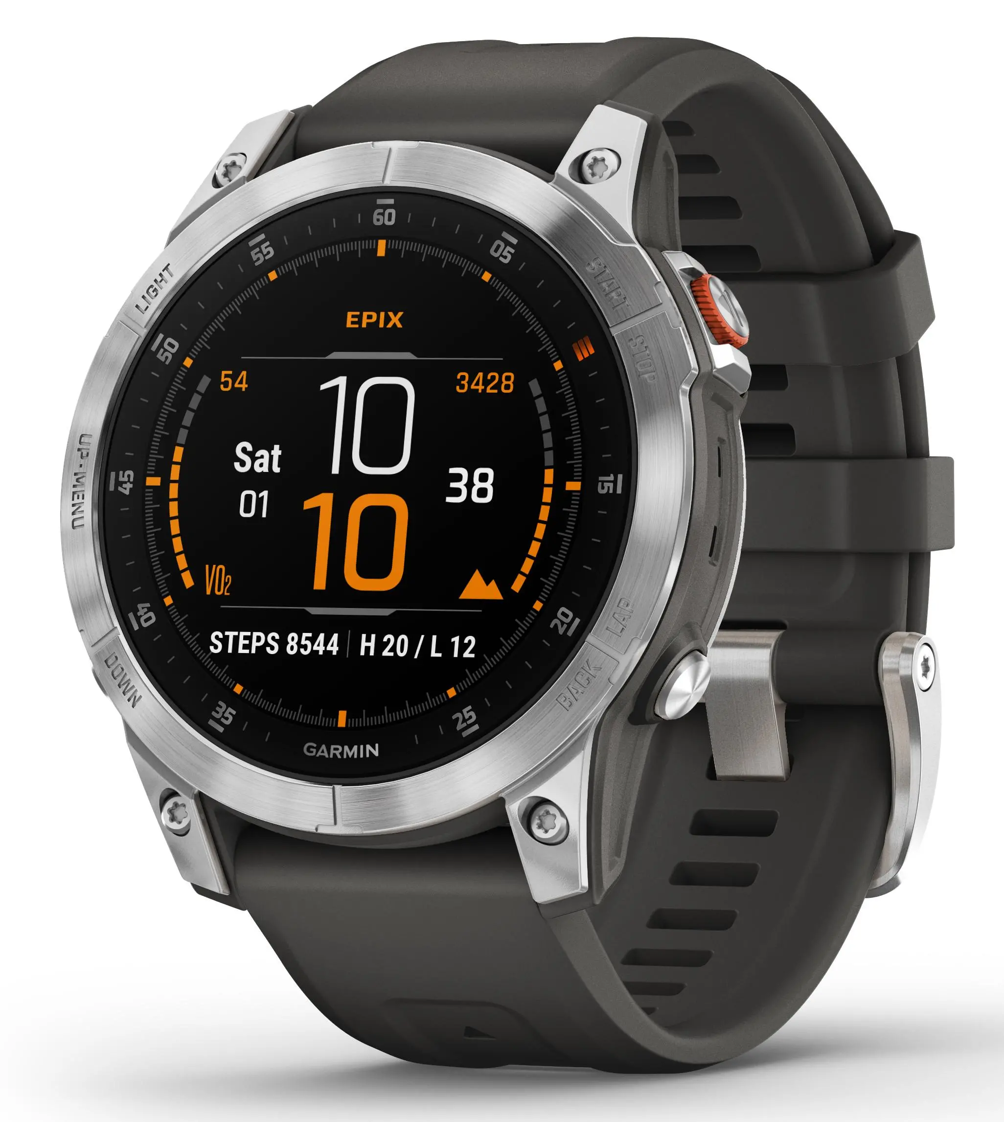 Smartwatch Garmin epix 2 47mm GPS Czarno-srebrny