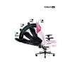 Fotel Diablo Chairs X-Player 2.0 Kids Size Dla dzieci do 120kg Skóra ECO Tkanina Marshmallow pink