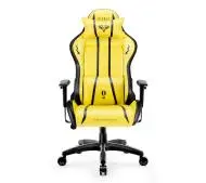 Diablo Chairs X-One 2.0 Normal Size Electric Yellow Gamingowy do 136kg Skóra ECO Tkanina Żółto-czarny