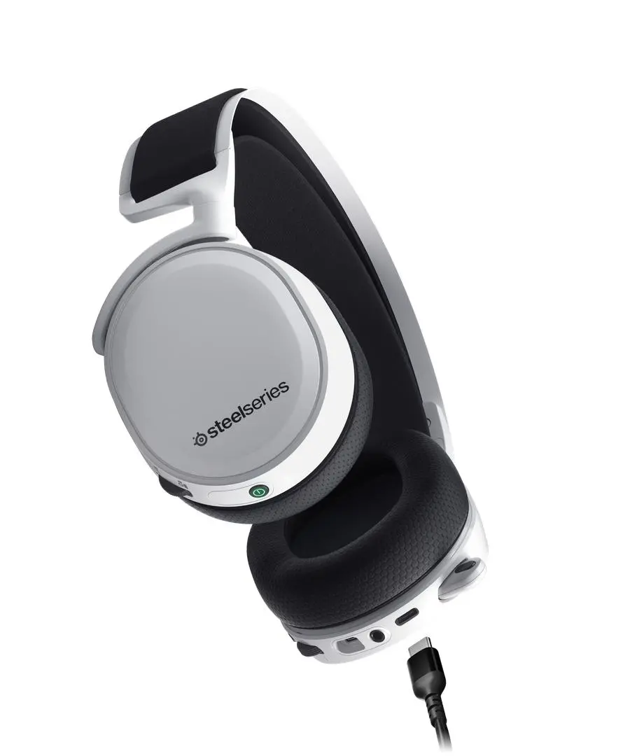 Słuchawki bezprzewodowe z mikrofonem SteelSeries Arctis 7+ Nauszne Biały