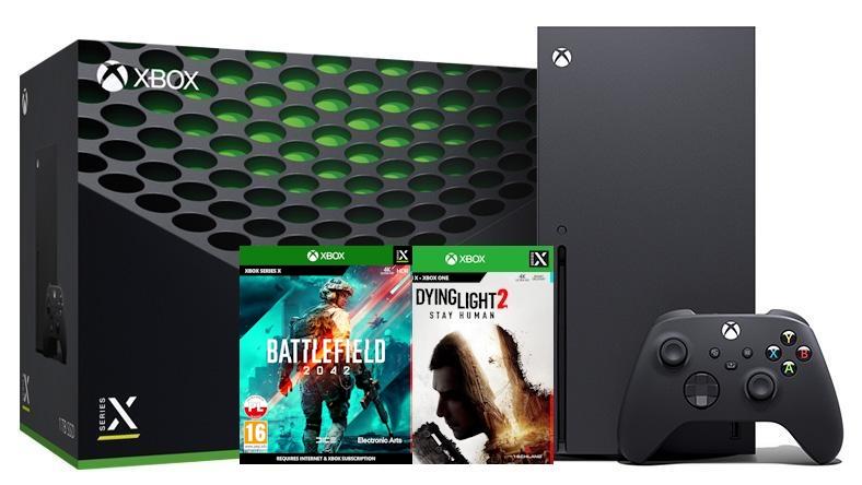 Konsola Xbox Series X z napędem - 1TB - Dying Light 2 - Battlefield 2042