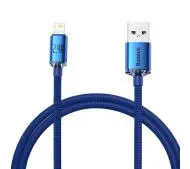 Baseus USB do Lightning Crystal 2,4A 1,2m Niebieski