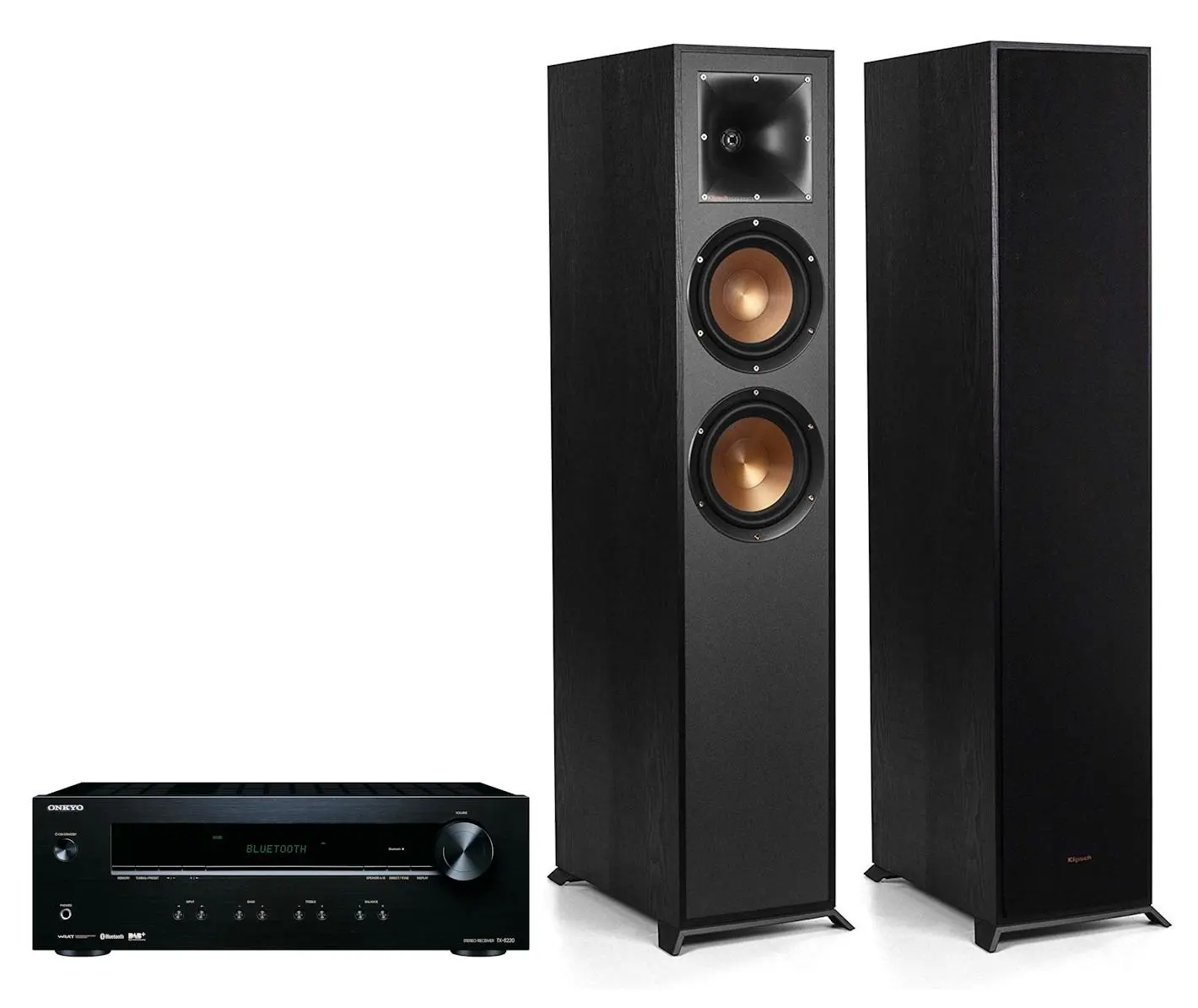 Zestaw stereo Onkyo TX-8220 Czarny, Klipsch R-620F Czarny
