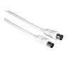 Kabel antenowy Hama 00205031 75dB 10m Biały