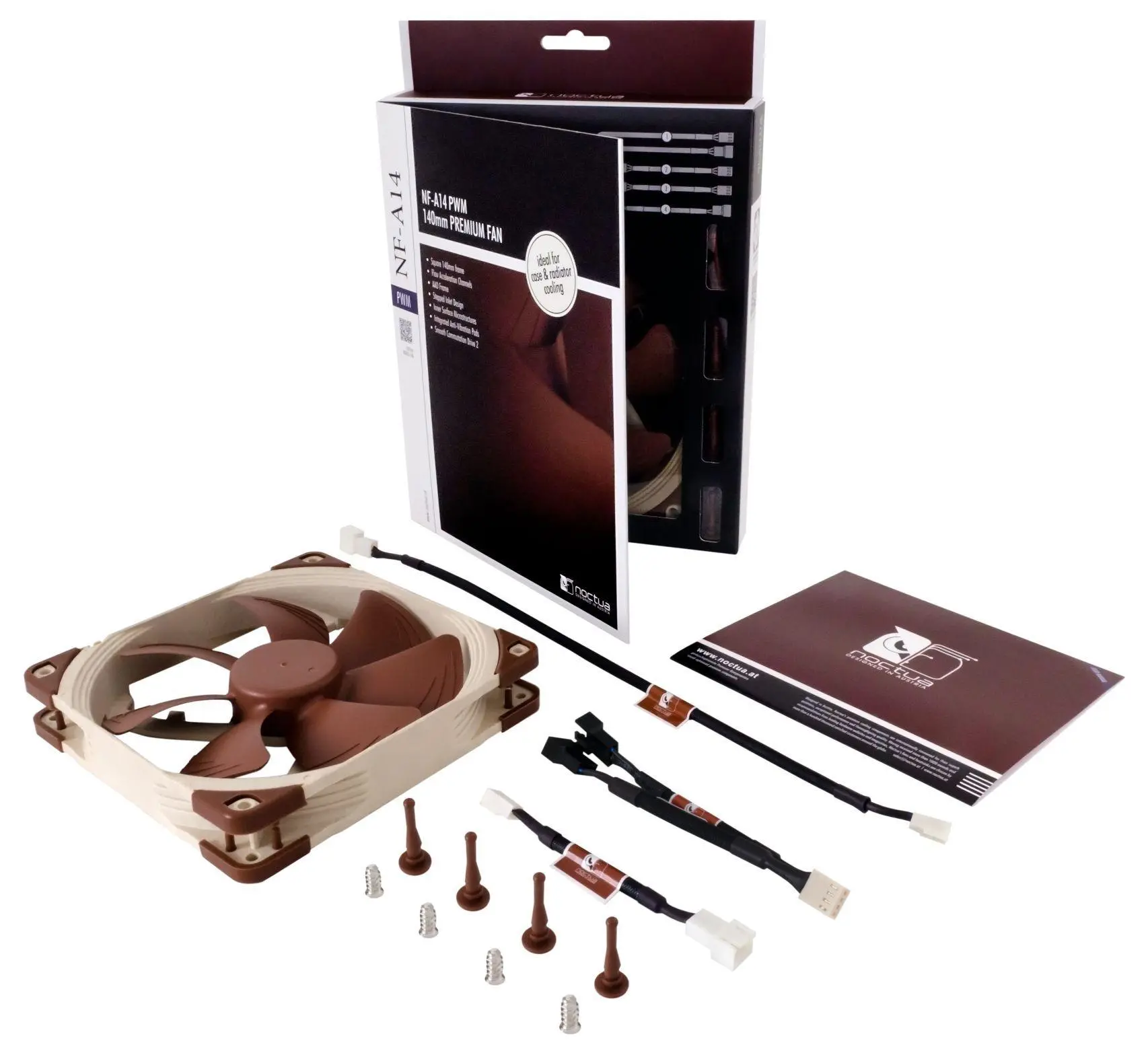 Wentylator Noctua NF-A14 PWM 140mm Beżowy