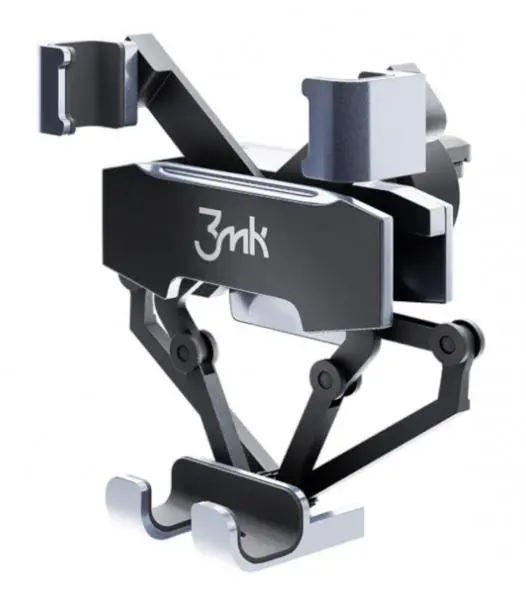 Uchwyt na telefon 3mk Spider Gravity Car Holder Czarno-srebrny
