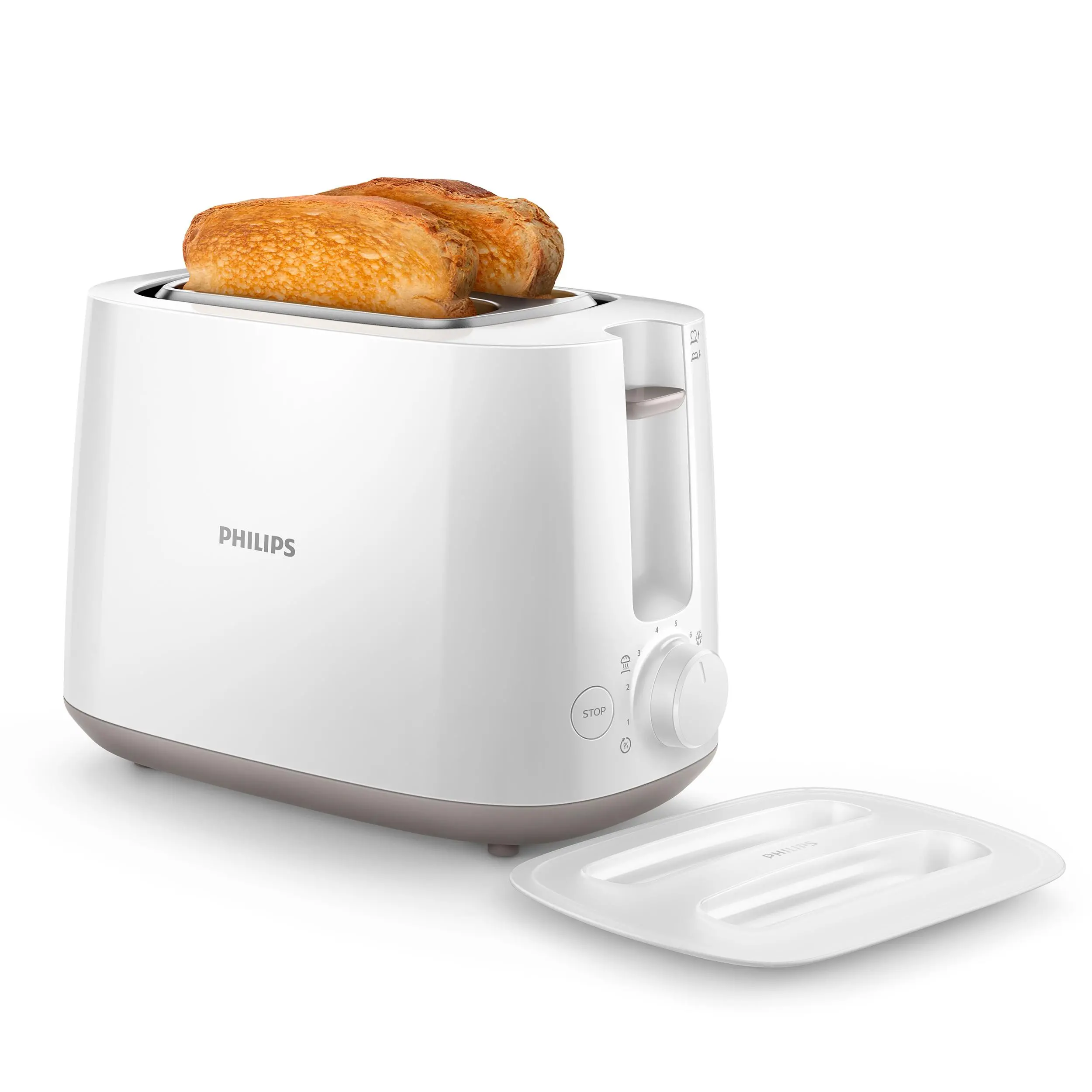 Toster Philips HD2582/00 Ruszt do bułek Rozmrażanie 900W