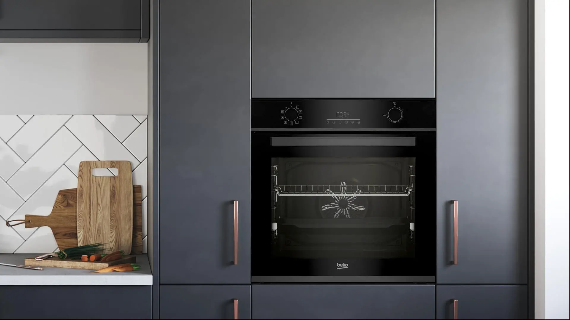 Piekarnik elektryczny Beko BBIM13300DXPSE b300 Termoobieg Czarny