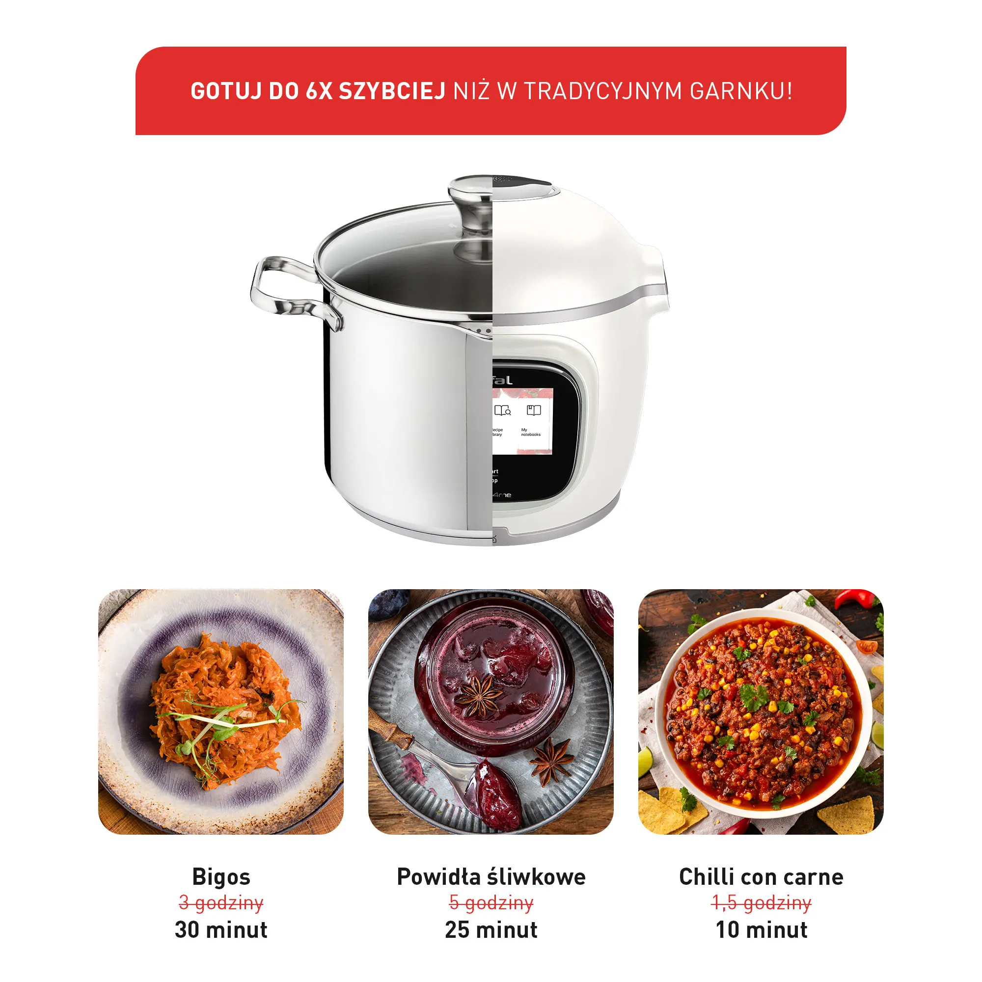 Pokrywa do zapiekania Tefal Cook4Me Extra Crispy EY1508