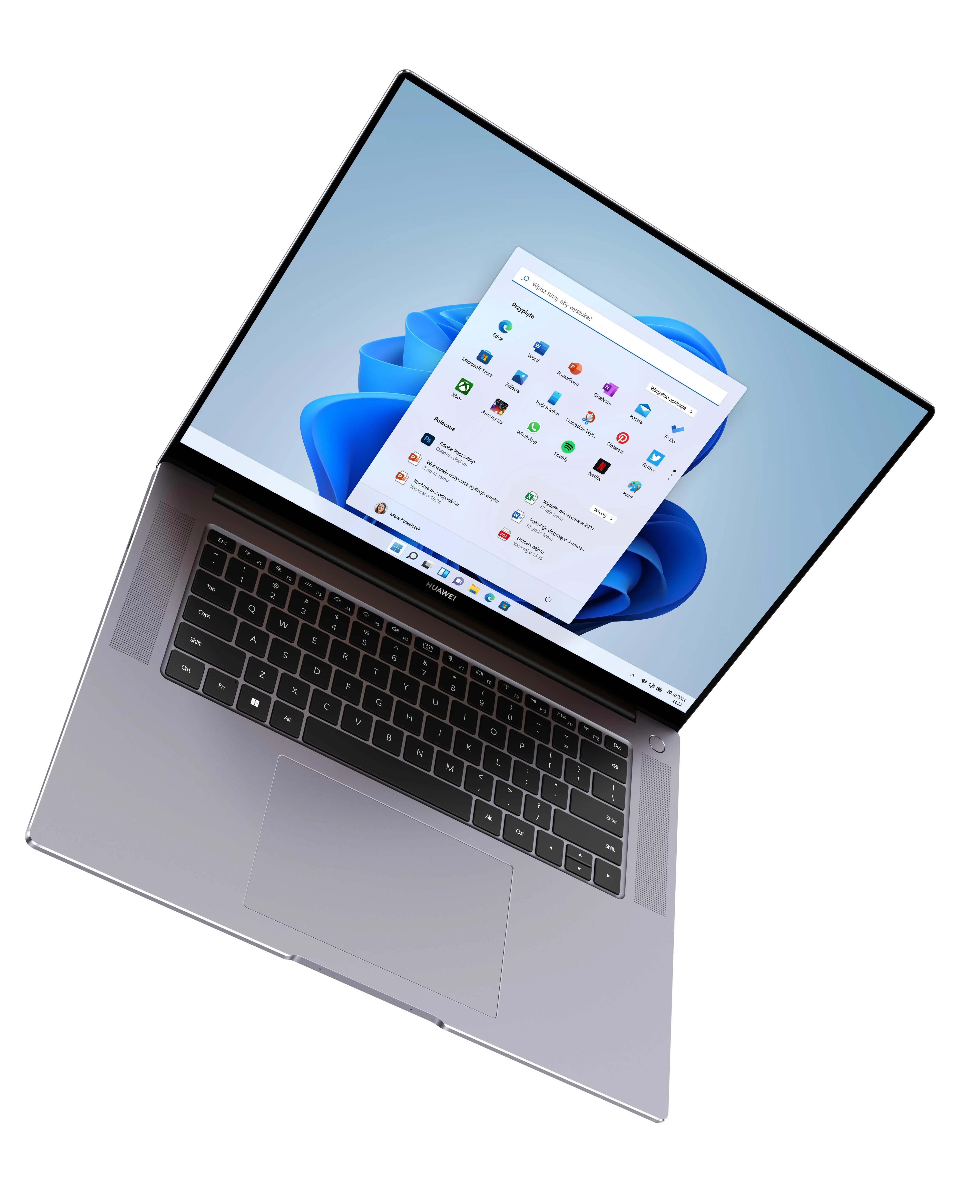 Laptop Huawei MateBook 16 16" R5 5600H 16GB RAM 512GB Dysk SSD Win11 Szary