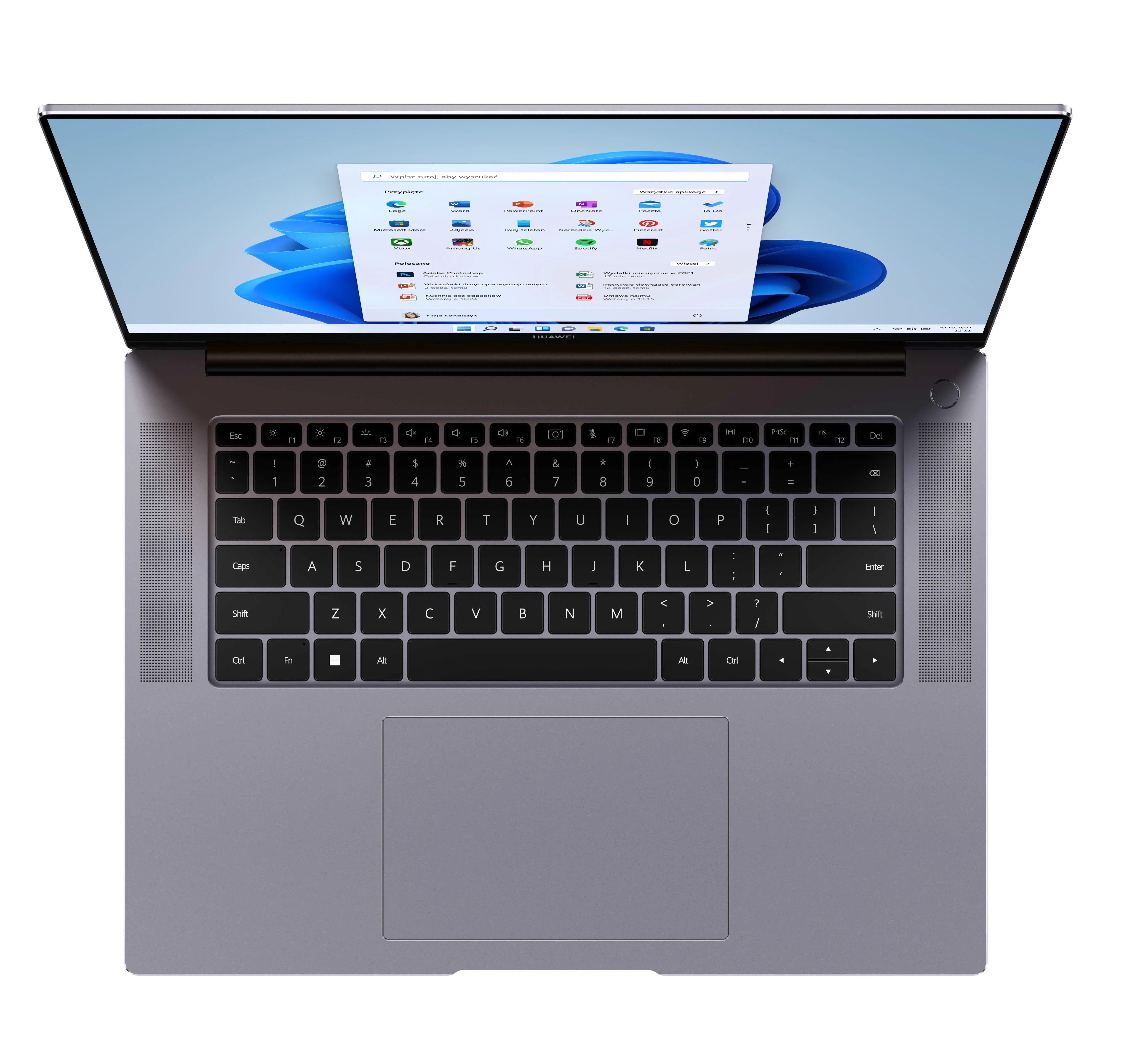 Laptop Huawei MateBook 16 16" R5 5600H 16GB RAM 512GB Dysk SSD Win11 Szary