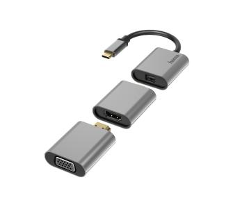 Adapter Hama 00200306 Premium USB-C - mini DP/HDMI/VGA