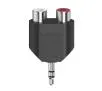 Adapter Hama 00205187 wtyk jack 3,5mm - gniazdo 2x RCA