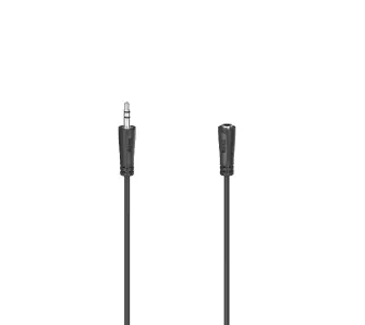 Kabel audio Hama 00200724 Przedłużacz jack 3,5mm 3m Czarny