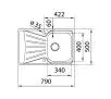 Zlewozmywak Teka Starbright 45 E-XM 1B 1D Stalowy Stal szlachetna