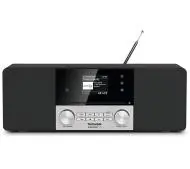 TechniSat DigitRadio 3 IR Radio FM DAB+ Internetowe Bluetooth Czarno-srebrny