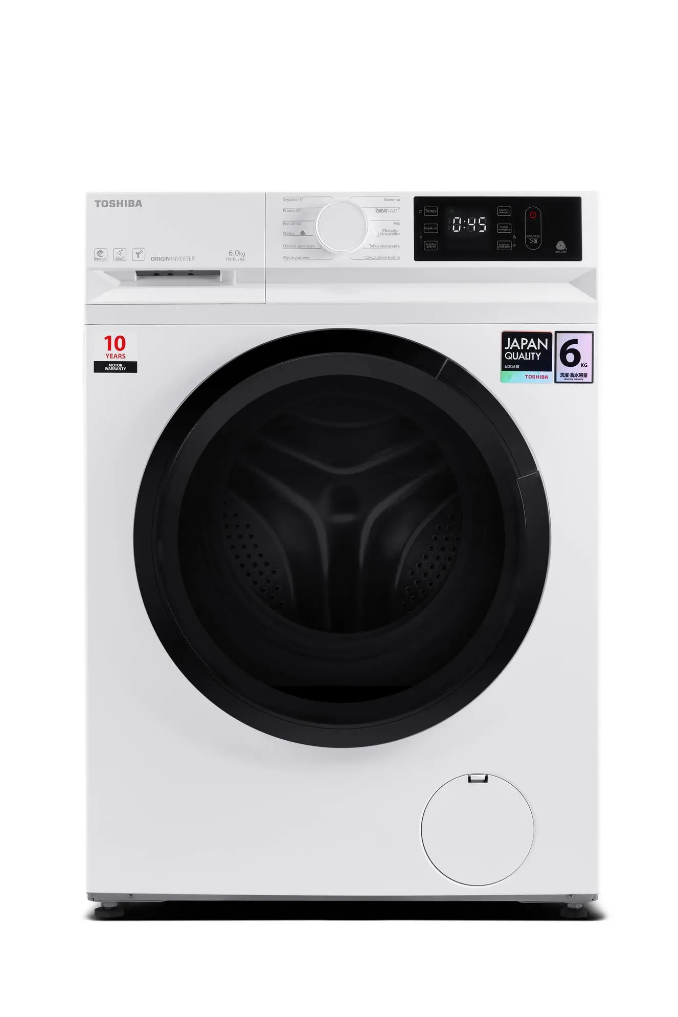 Pralka Toshiba TW-BL70A2PL (WK) Slim 6kg 1200obr/min Zdalne sterowanie