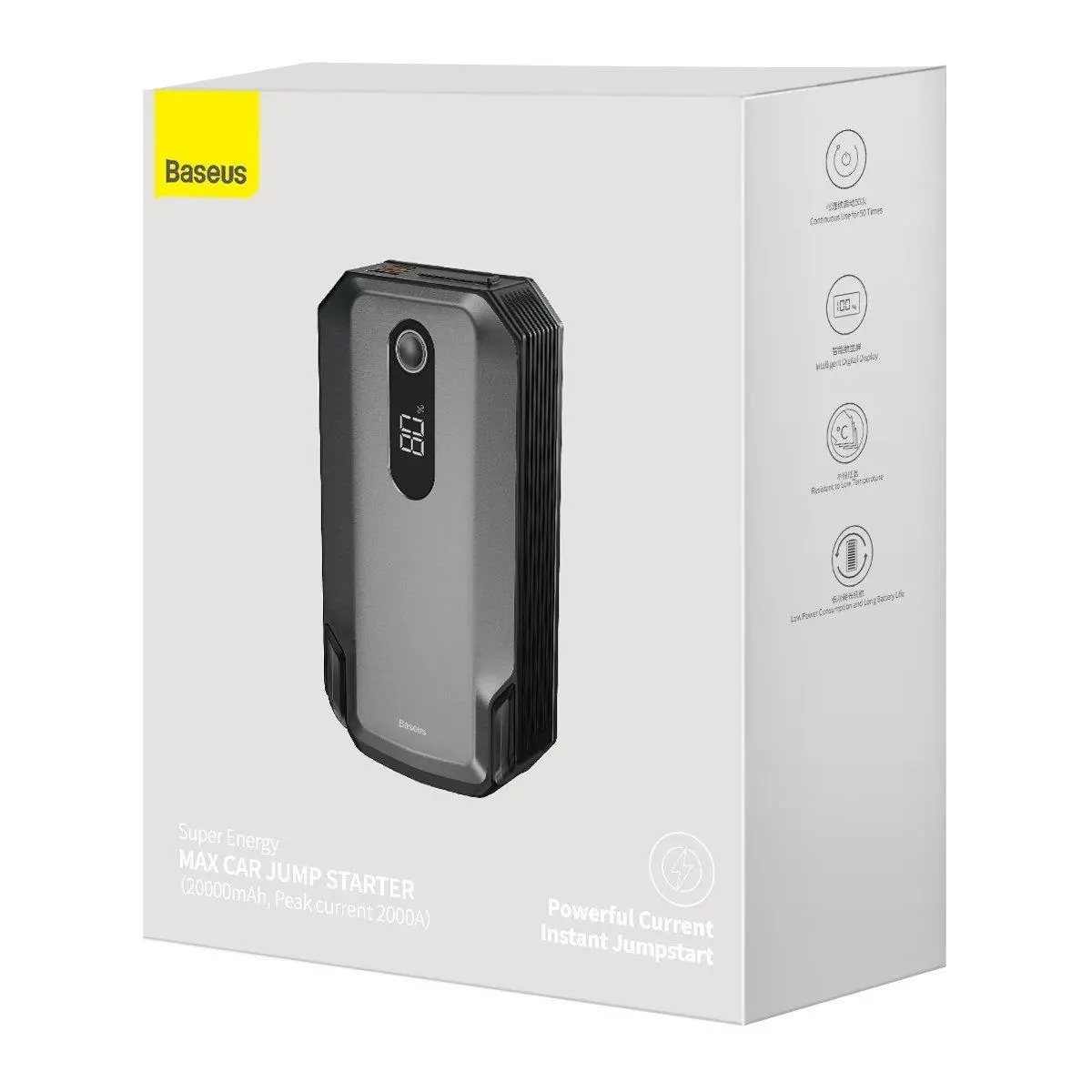 Powerbank Baseus CGNL020001 Super Energy Max Car Jump Starter 20000mAh 2000A USB Czarny
