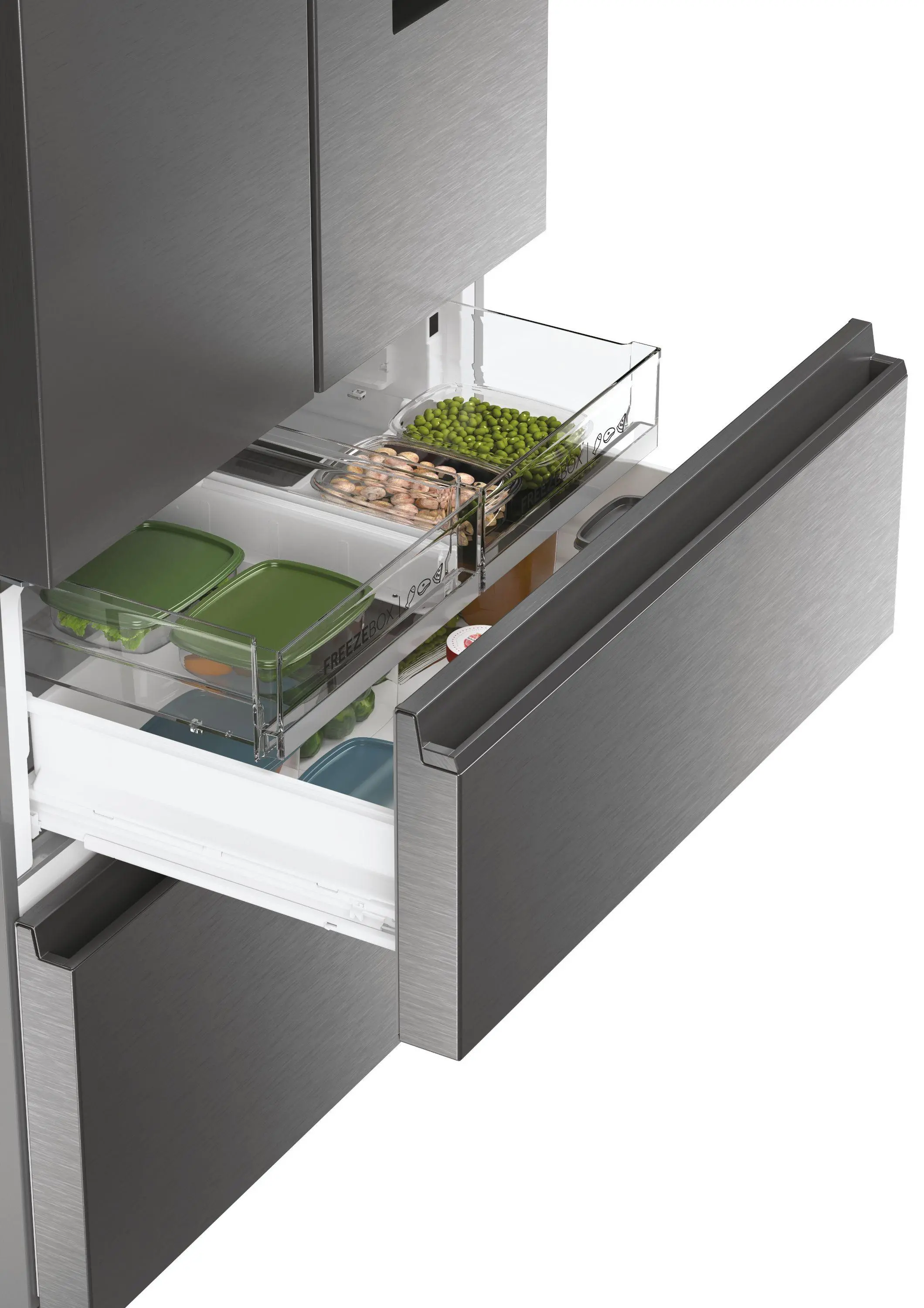 Lodówka Haier Seria 7 HFW7819EWMP Pełny No Frost 192,5cm Dystrybutor wody Zdalne sterowanie Inox