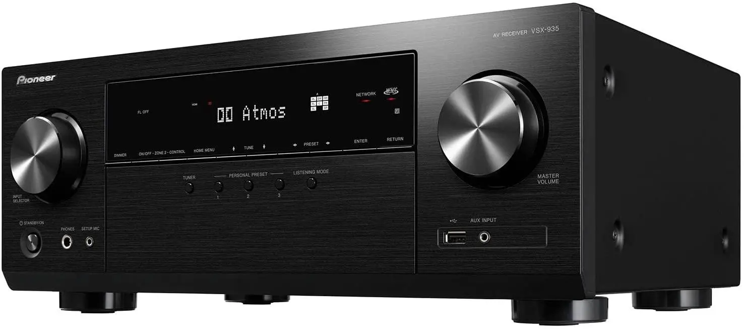 Amplituner Pioneer VSX-935 7.2-kanałowy Dolby Atmos DTS X Wi-Fi Bluetooth AirPlay Czarny