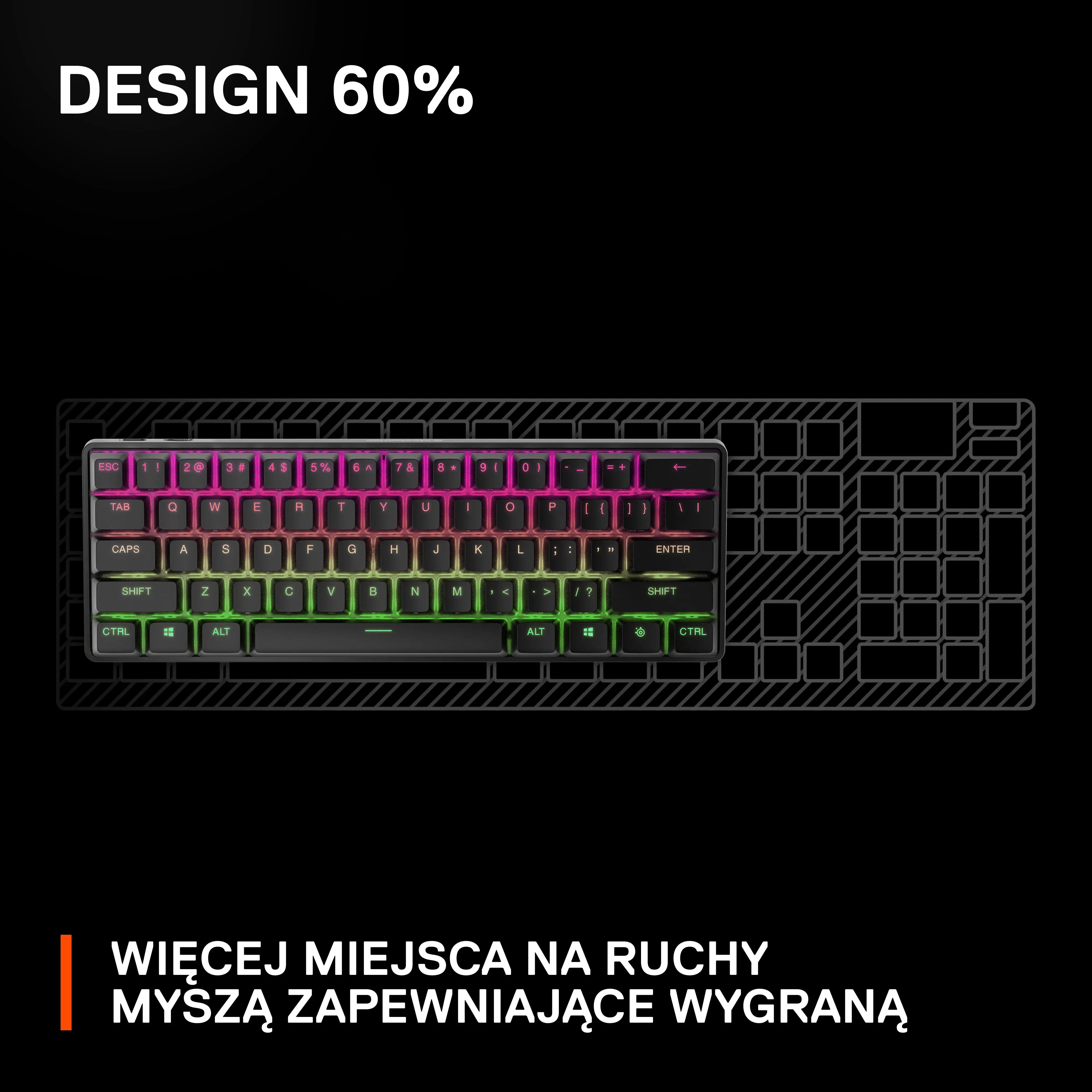 Klawiatura mechaniczna SteelSeries Apex Pro Mini Wireless Czarny