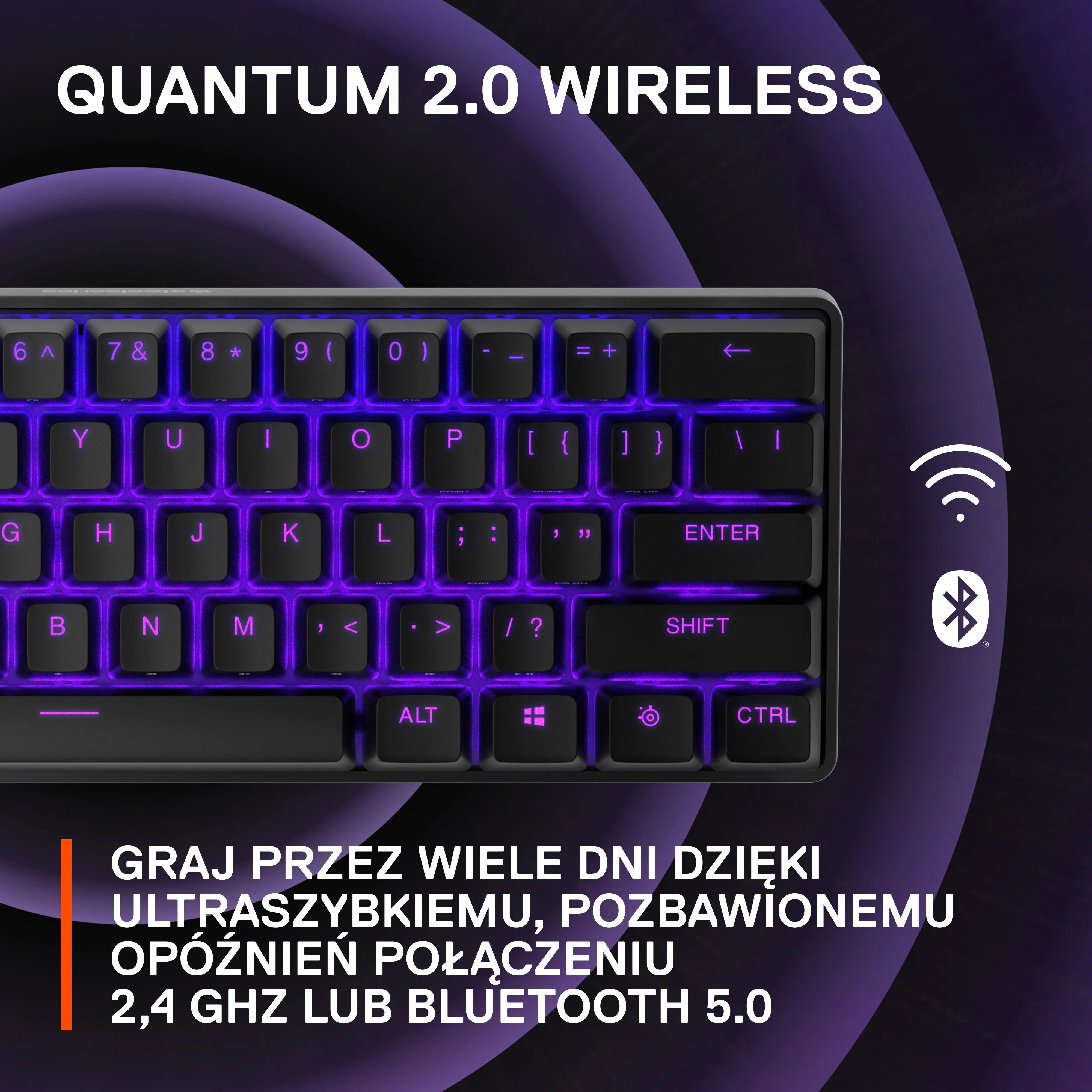 Klawiatura mechaniczna SteelSeries Apex Pro Mini Wireless Czarny