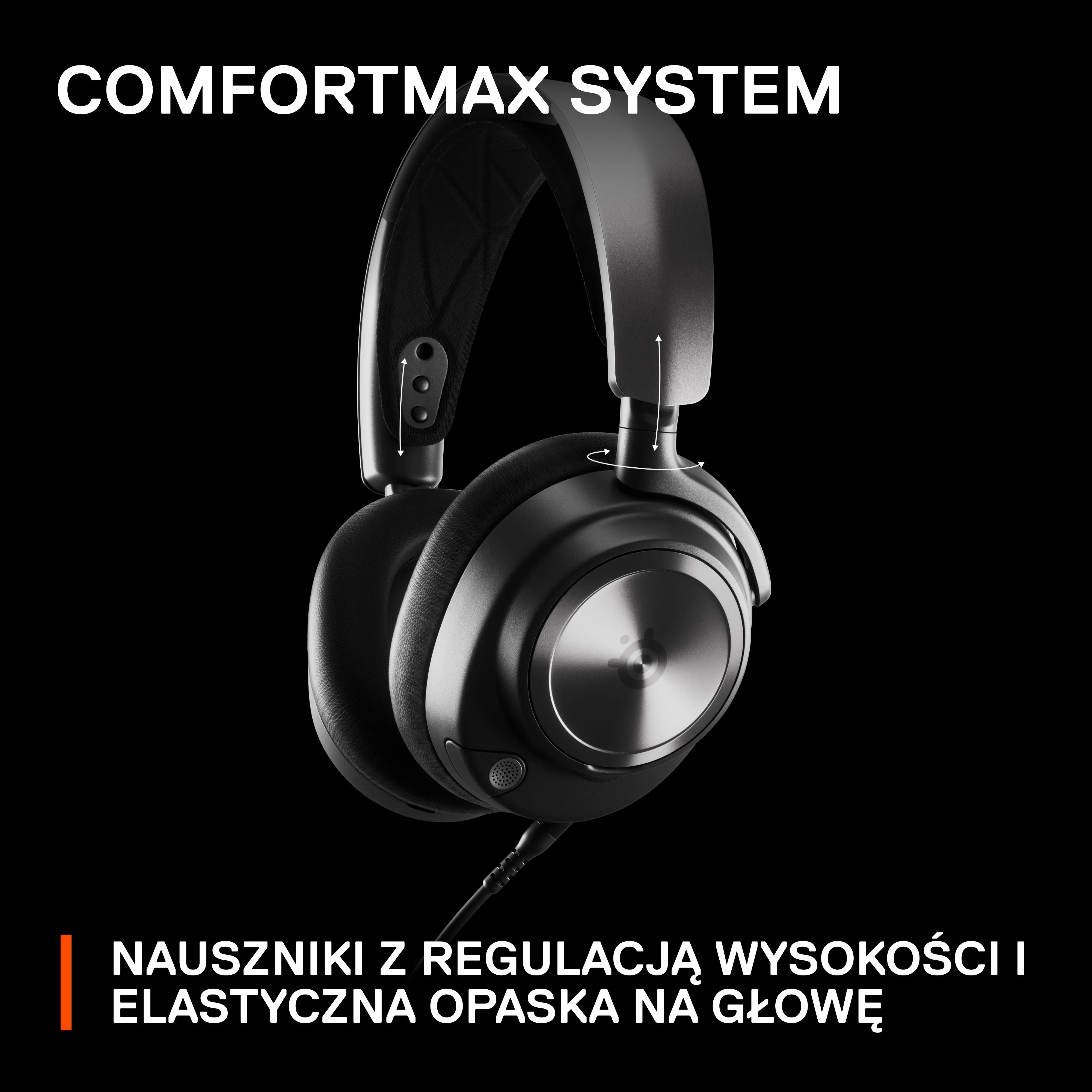 Słuchawki przewodowe z mikrofonem SteelSeries Arctis Nova Pro X Wired Nauszne Czarny