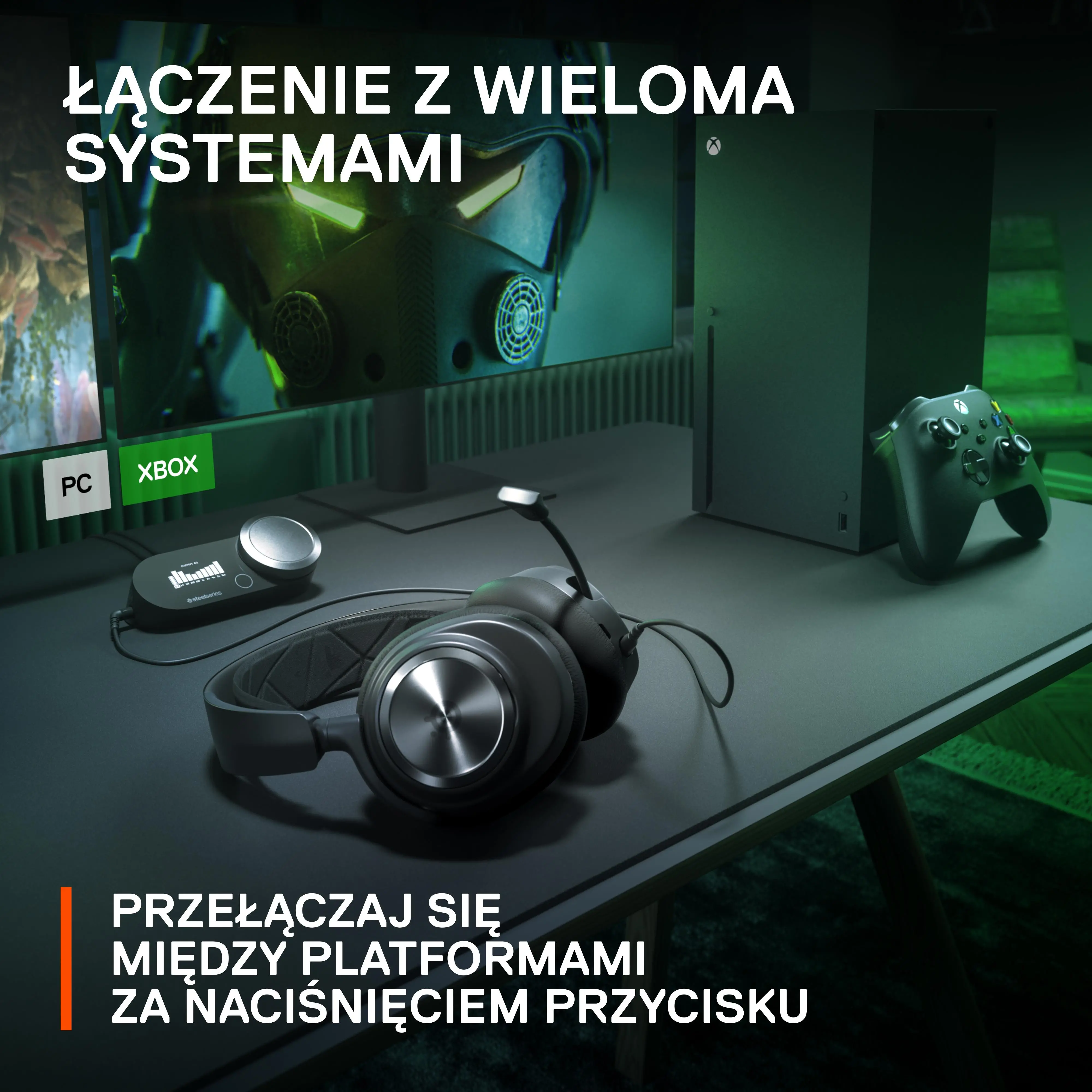 Słuchawki przewodowe z mikrofonem SteelSeries Arctis Nova Pro X Wired Nauszne Czarny