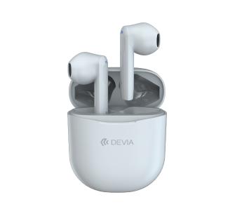 Słuchawki bezprzewodowe Devia Joy A10 - dokanałowe - Bluetooth 5.0 - biały