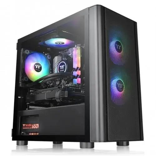 Obudowa Thermaltake V150 Breeze Tempered Glass ARGB Czarny