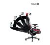 Fotel Diablo Chairs X-Player 2.0 Kids Size Dla dzieci do 120kg Skóra ECO Tkanina Karmazynowo-antracytowy