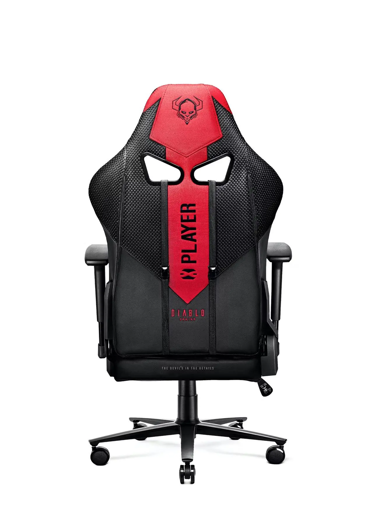 Fotel Diablo Chairs X-Player 2.0 Kids Size Dla dzieci do 120kg Skóra ECO Tkanina Karmazynowo-antracytowy