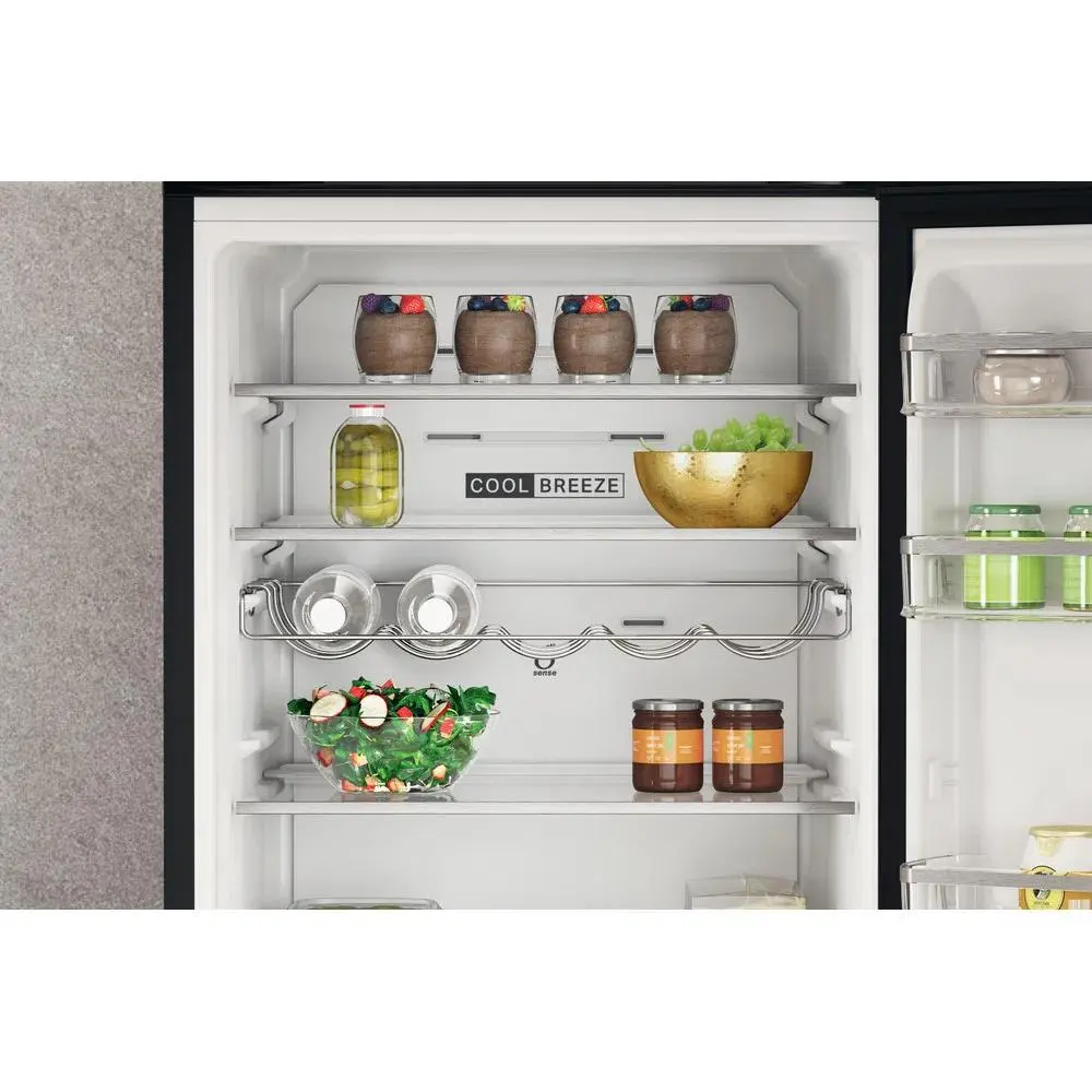 Lodówka Whirlpool W7X 93T KS Pełny No Frost 202,7cm Szuflada z kontrolą wilgotności Czarny Inox