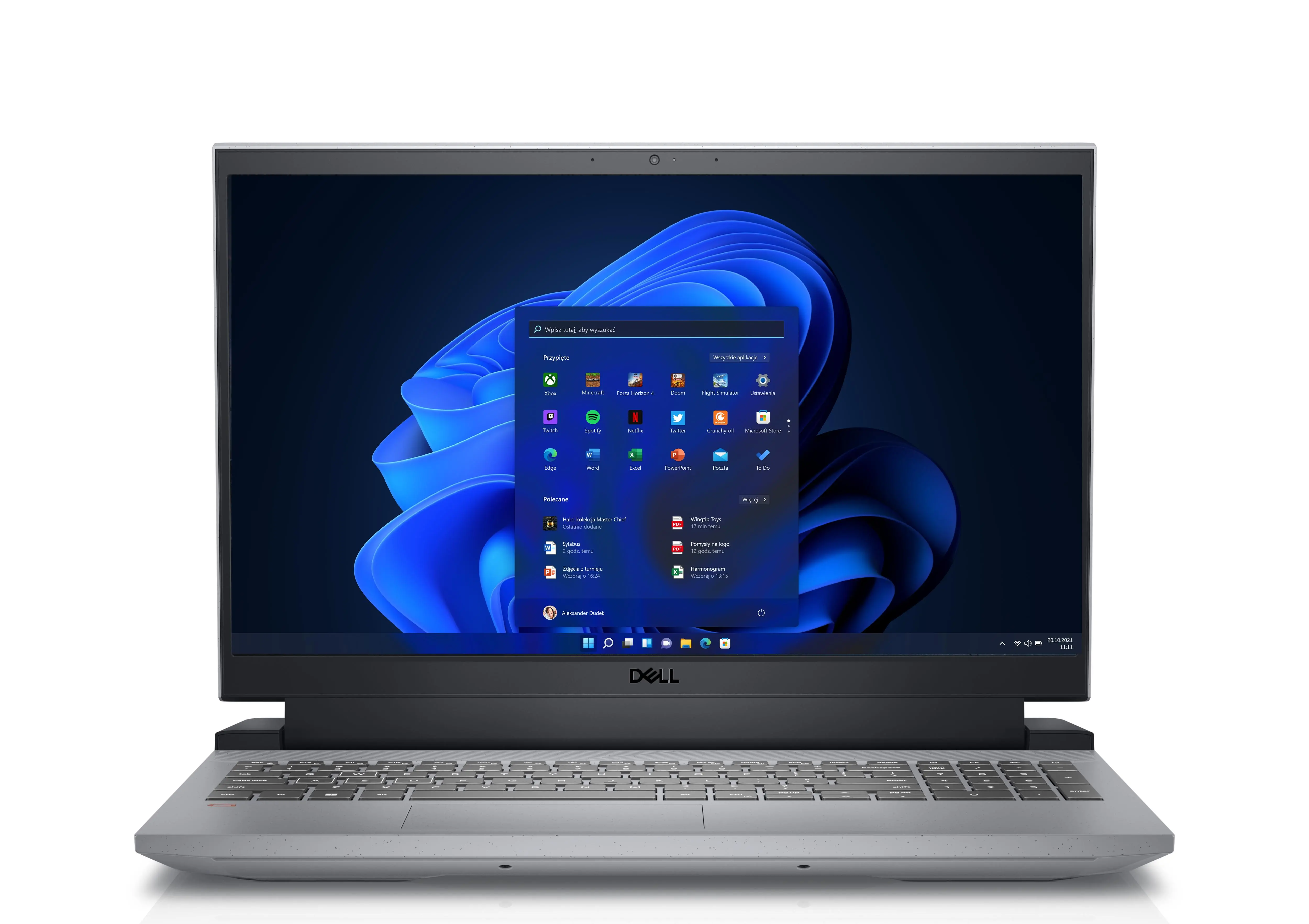 Laptop gamingowy Dell G15 5525-8380 15,6" 165Hz R7 6800H 16GB RAM 1TB Dysk SSD RTX3070Ti Win11 Szary