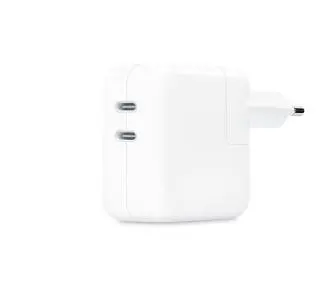 Ładowarka sieciowa Apple MNWP3ZM/A zasilacz z dwoma portami USB-C o mocy 35W