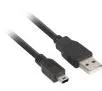 Kabel Natec USB do miniUSB 1,8m Czarny