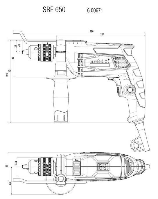 Metabo SBE 650 (600671000)