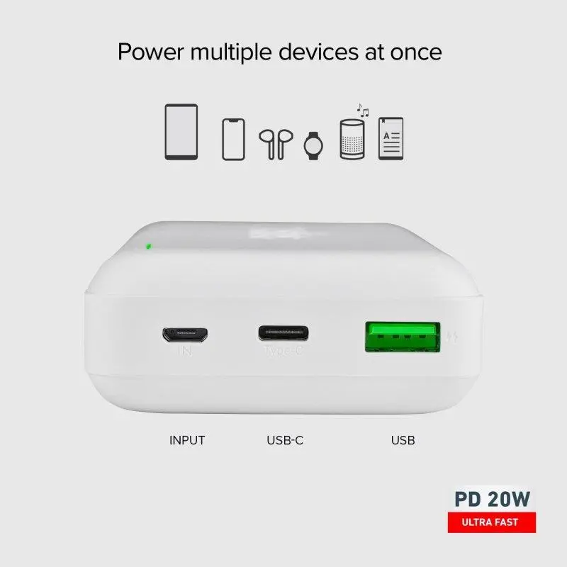 Powerbank SBS TTBB20000PD20W 20000mAh Biały