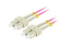 Lanberg kabel światłowodowy FO-SUSU-MD41-0010-VT 1m Fioletowy-Zdjęcie-0