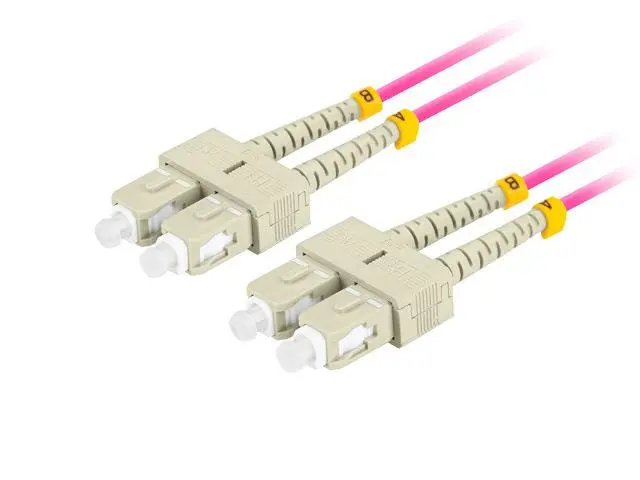 Kabel światłowodowy Lanberg kabel światłowodowy FO-SUSU-MD41-0010-VT 1m Fioletowy